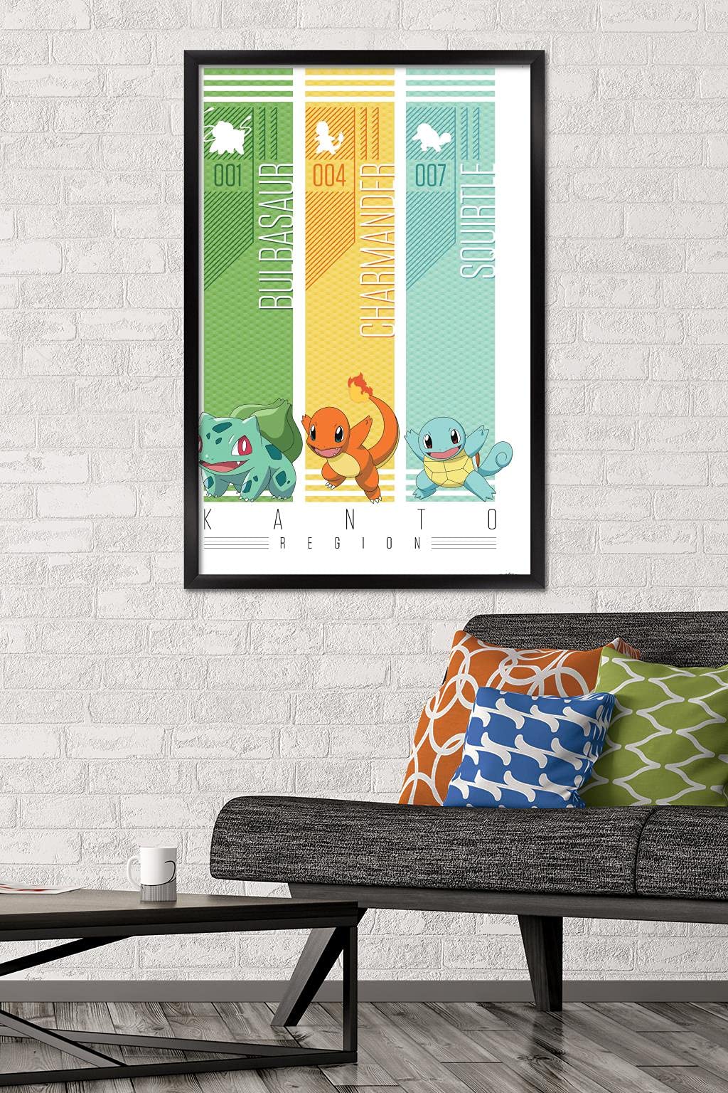 Amazon.co.jp: Trends International Pokemon - Kanto Trio 24.25